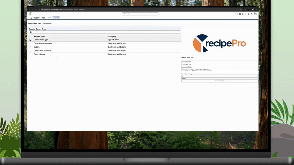 Bulk recipe automation